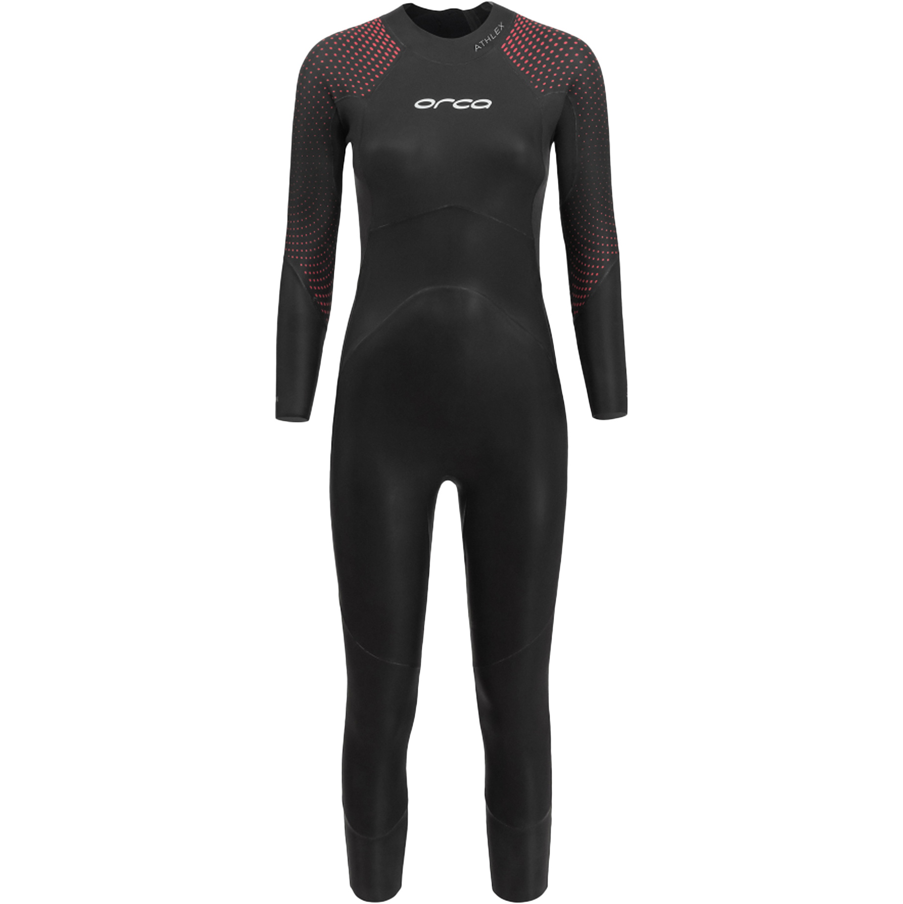 2024 Orca Da Donna Athlex Float Back Zip Triathlon Muta MN56TT44 - Red Buoyancy